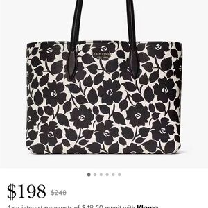 Kate Spade floral tote